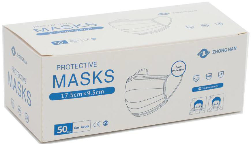Masque protecteur protecteur jetable de 3 plis pour la couleur multi de protection de virus