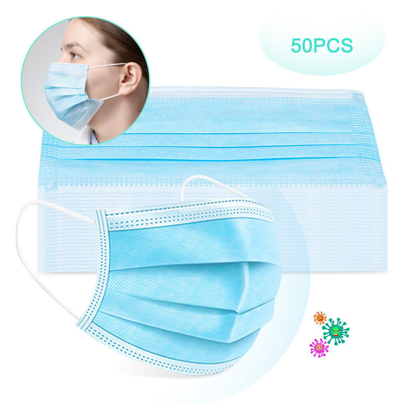 Les masques protecteurs médicaux jetables de soin personnel se protègent contre le bleu de preuve de la poussière
