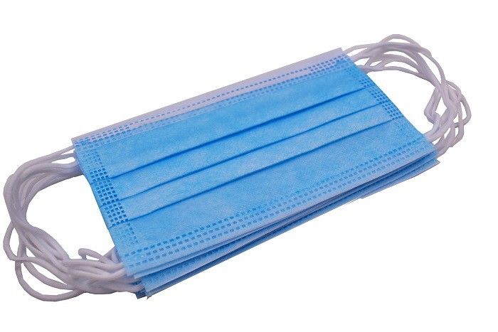 3 couches de masque protecteur non tissé jetable avec le bon port élastique de boucle d'oreille