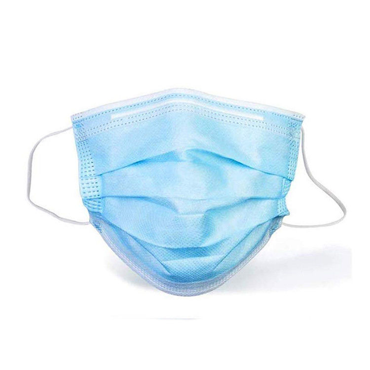 Masque médical jetable de 3 plis aucune couleur bleue hypoallergénique de fibres de verre
