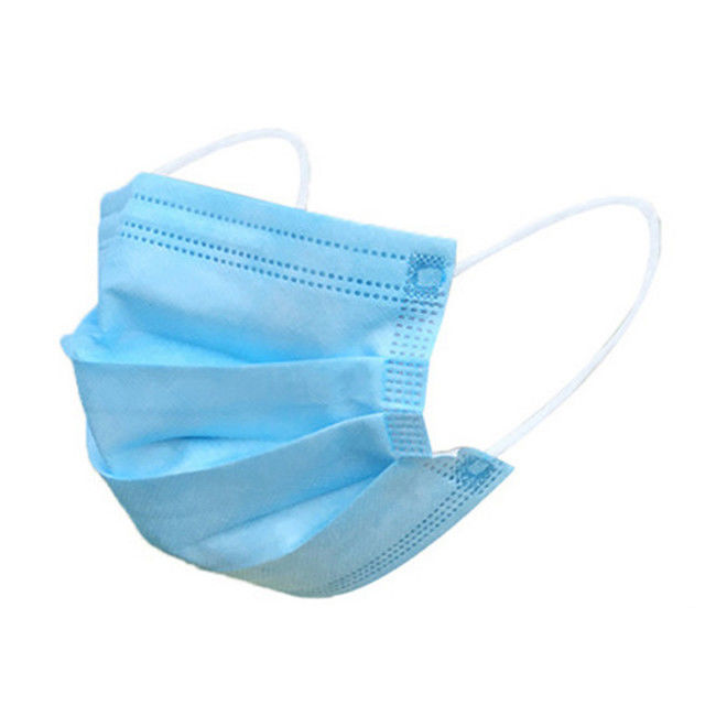 Earloop civil masque protecteur non tissé jetable de 3 plis/masque bleu jetable anti virus