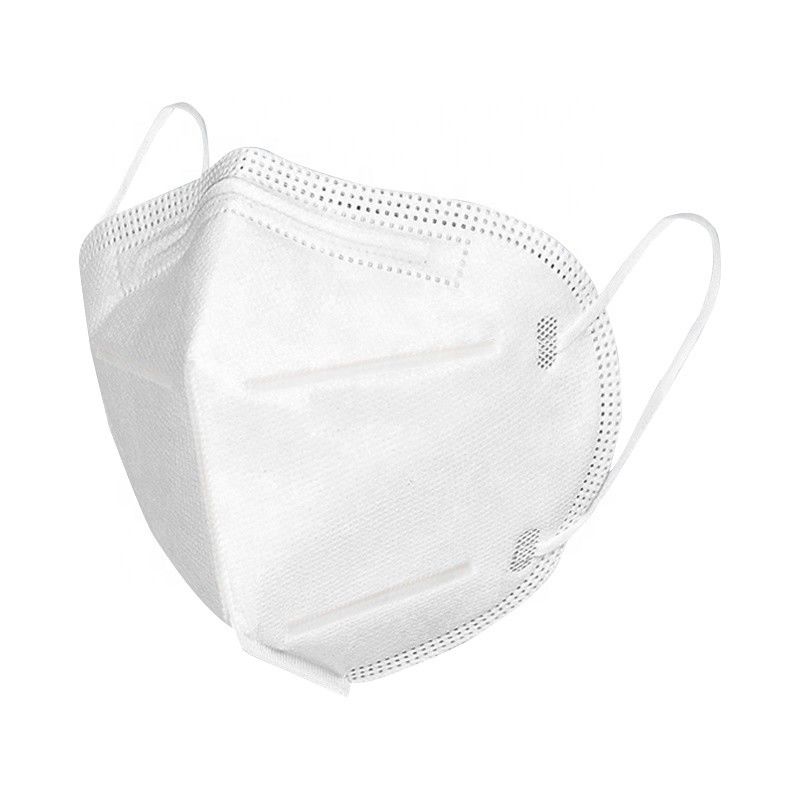 Masque de poussière efficace élevé de la filtration KN95 Fliud pliable blanc résistant