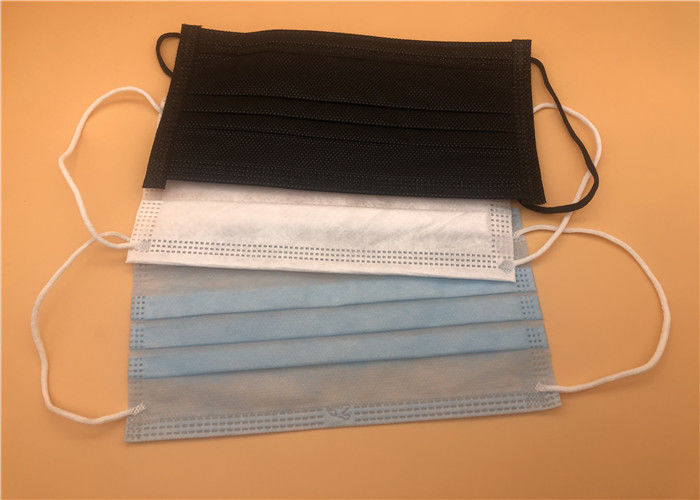 Masque médical/respiration d'anti visage de pollution masque protecteur de chirurgie d'Earloop de 3 plis