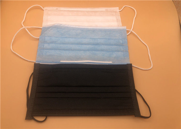 Masque médical jetable Earloop de 3 plis portant non la peau de textile tissé amicale