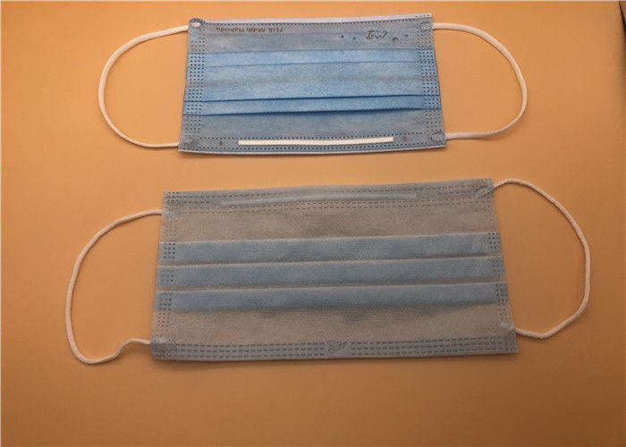 Couche multi appui industriel non stimulant chirurgical bleu de masque de 3 plis