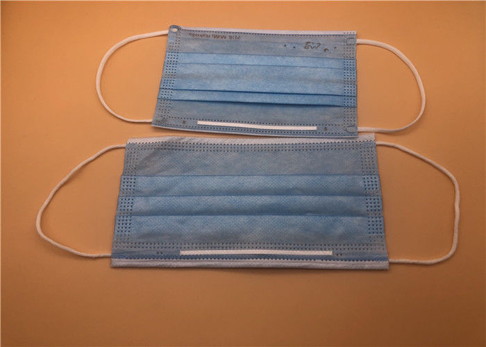 Couche multi appui industriel non stimulant chirurgical bleu de masque de 3 plis
