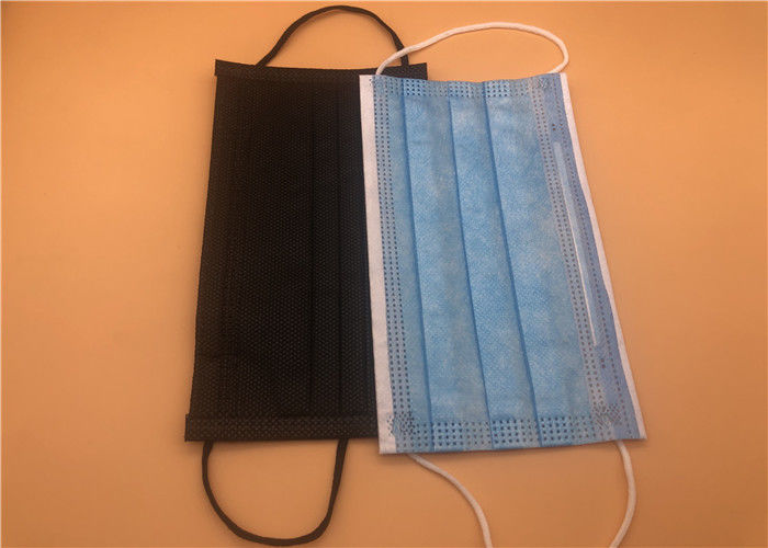 Masque protecteur non tissé jetable non irritant/masque bleu jetable hypoallergénique