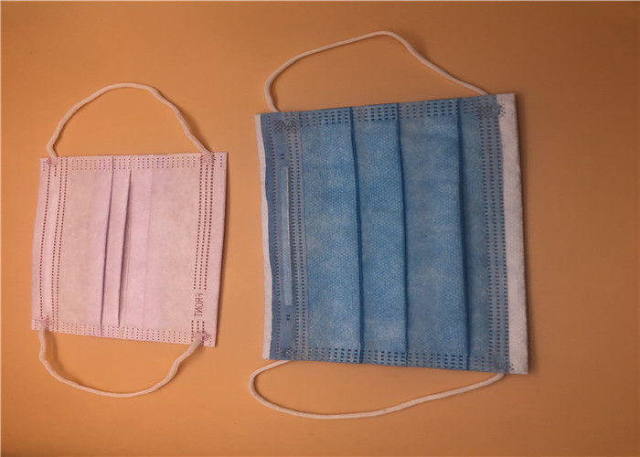 Masque protecteur non tissé jetable de 3 plis pour l'industrie alimentaire protégée de la poussière d'atelier