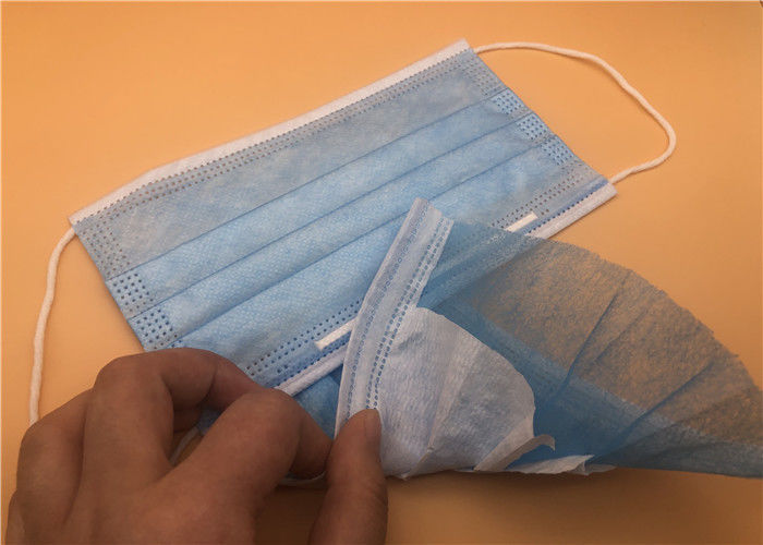 Diffusion bleue non tissée jetable de germes de limite d'aide de couleur de masque protecteur de l'anti poussière