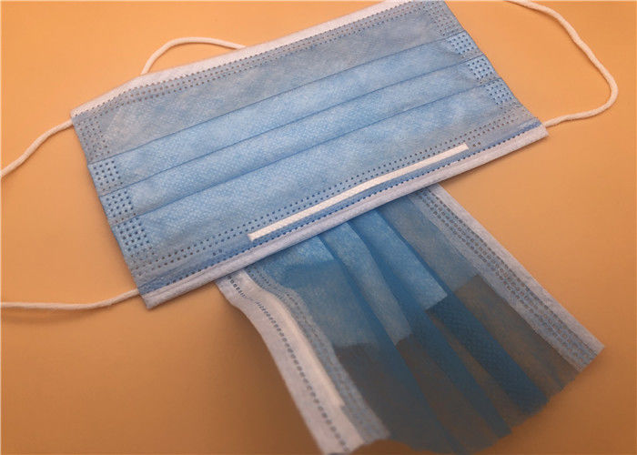 Adulte protecteur non tissé jetable de couleur bleue de masque protecteur de style d'Earloop