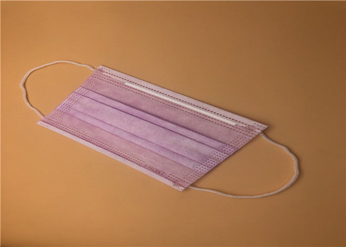 La couleur bleue Earloop jetable le masque protecteur trois couches non tissées avec la barre de nez