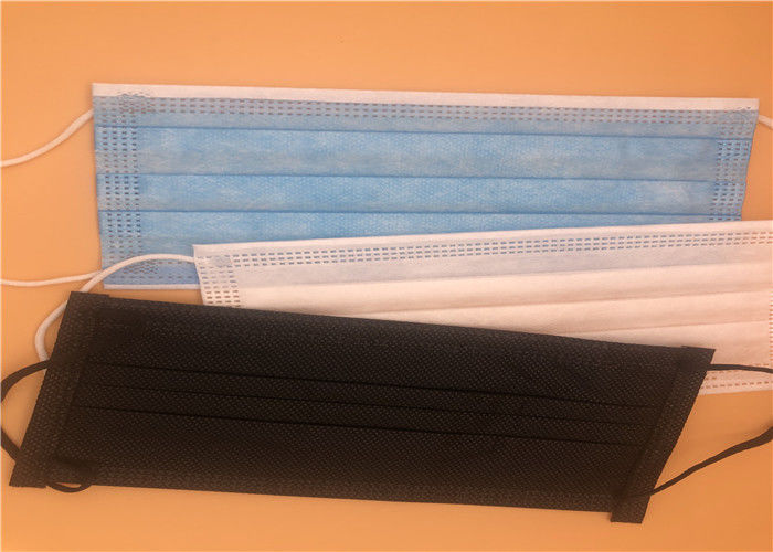Masque protecteur de 3 plis Spunbond soufflé par fonte non tissé jetable chirurgical léger