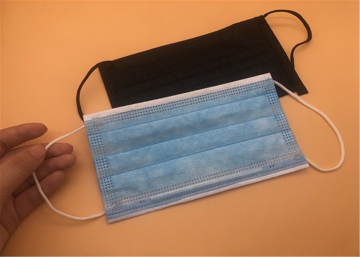 La couleur a adapté le transport aux besoins du client facile de prévention à usage unique de la poussière de masque chirurgical de 3 plis