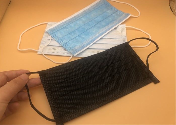 3 couches de masque protecteur non tissé jetable avec le bon port élastique de boucle d'oreille