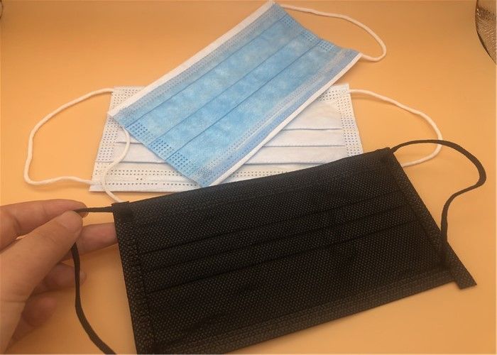 3 couches de masque protecteur non tissé jetable avec le bon port élastique de boucle d'oreille