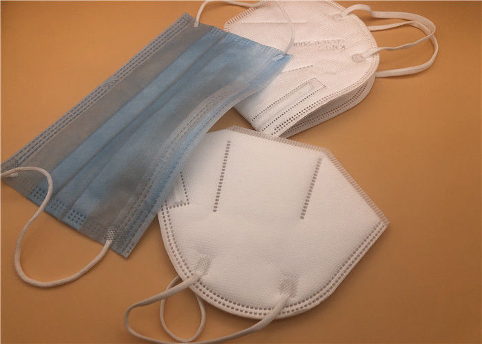 Masque de poussière efficace élevé de la filtration KN95 Fliud pliable blanc résistant