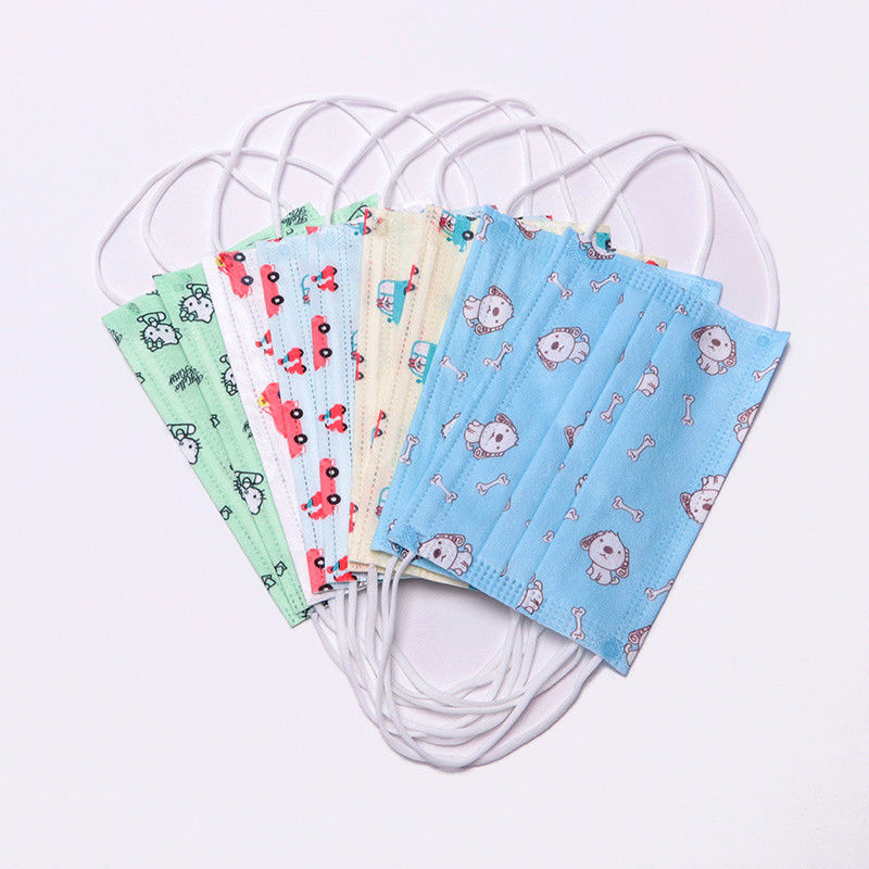 Masque protecteur non tissé d'enfant de 3 plis jetable avec le bandeau de crochet d'oreille réglable